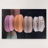 Puzzle Pile coloré de macarons français (Horizontal)
