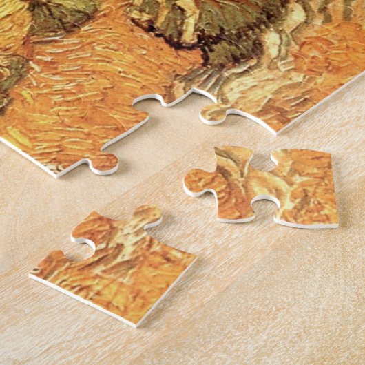 Puzzle Pile de blé avec faucheuse par Vincent van Gogh (Côté)