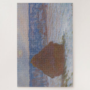 Puzzle Pile de blé (Effet de neige, Jour couvert) (1890-9