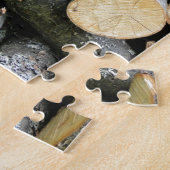 Puzzle Pile de bois de chauffage coupé empilé (Côté)