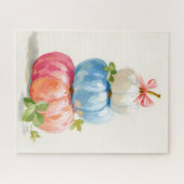 Puzzle Pile de Citrouille Whimsical Fall Pastel (Horizontal)