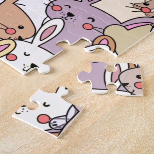 Puzzle Pile de lapins ! Mignonne, mais difficile (Côté)