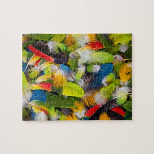 Puzzle Pile de plumes colorées (Horizontal)