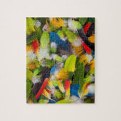 Puzzle Pile de plumes colorées (Vertical)