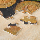 Puzzle Pile fraîche coupée de journaux d'arbre (Côté)