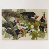 Puzzle Pileated Woodpecker from Audubon Birds of America (Horizontal)