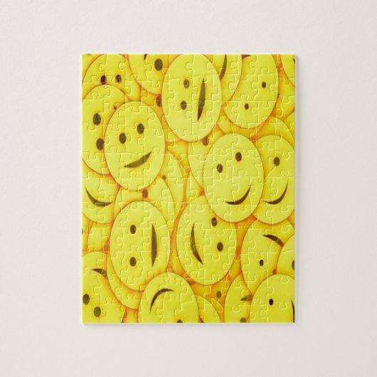 Puzzle Piles de Jaune mignonne Visages heureux (Vertical)