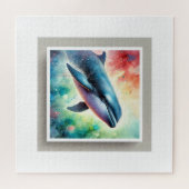 Puzzle Pilot Whale Painting 040724AREF101 - Watercolor (Horizontal)