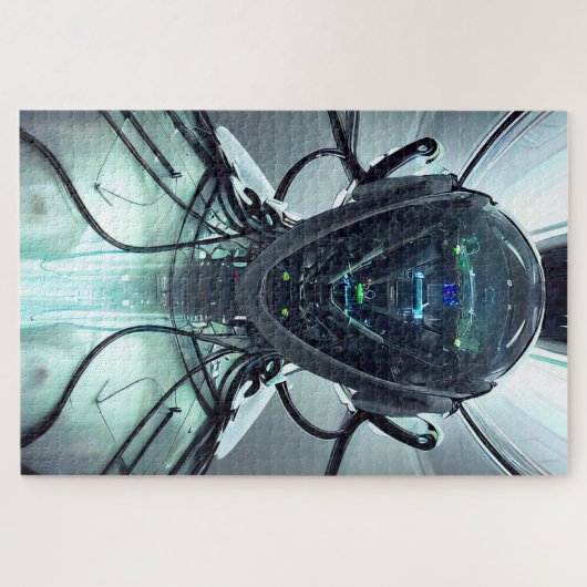 Puzzle Pilote de combat Cyber Droid Sci-Fi (Horizontal)