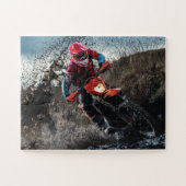 Puzzle Pilote de vélo droit jetez l'oreiller (Horizontal)