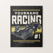 Puzzle Pilote de voiture de course rapide de l'équipe de  (Vertical)