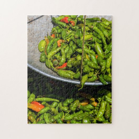 Puzzle Piments en vente au marché (Vertical)