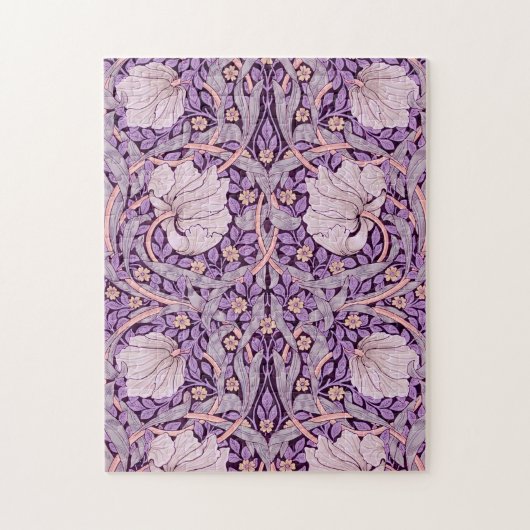 Puzzle Pimpernel Purple, William Morris (Vertical)