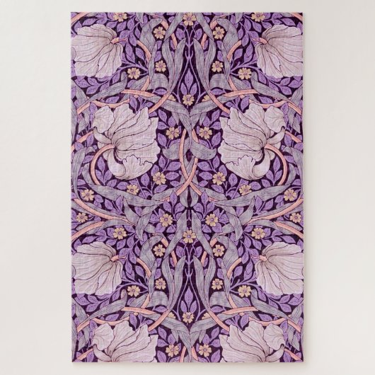 Puzzle Pimpernel Purple, William Morris (Vertical)