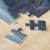 Puzzle Pin à neige sur un versant d'hiver (Côté)