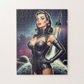 Puzzle Pin-up d'espace vintage (Vertical)