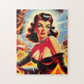 Puzzle Pin-up diabolique rétro (Vertical)