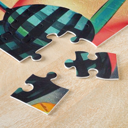 Puzzle Pin-up Halloween vintage (Côté)