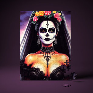 Puzzle Pin-up hispanique goth rétro