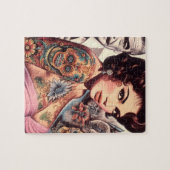 Puzzle Pin-up Tatouée Rétro (Horizontal)