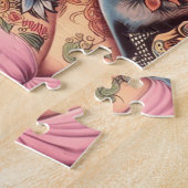Puzzle Pin-up Tatouée Rétro (Côté)