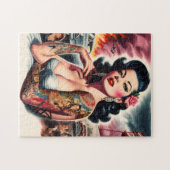 Puzzle Pin-up Vintage Tatouée (Horizontal)
