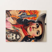 Puzzle Pin-up Western Vintage (Horizontal)