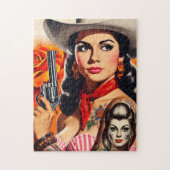 Puzzle Pin-up Western Vintage (Vertical)