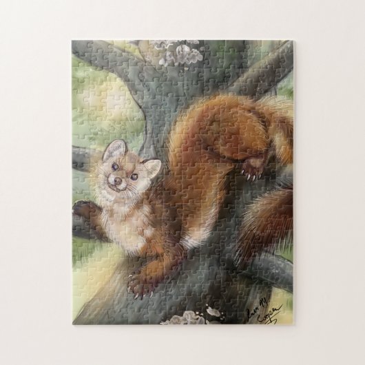 Puzzle Pine Marten (Vertical)