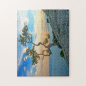 Puzzle Pine Tree On Rocks Nature Paysage Océan Coucher de (Vertical)