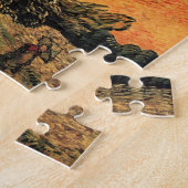 Puzzle Pine Trees Red Sky Setting Soleil par Vincent van  (Côté)