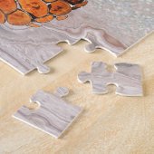 Puzzle Pineapple, watercolor. (Côté)