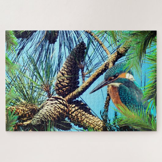 Puzzle Pinecones Oiseaux Nature animale (Horizontal)
