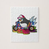 Puzzle Pingouin as Biker (Vertical)