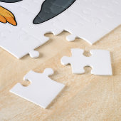 Puzzle Pingouin au Yoga Exercice d'étirement (Côté)