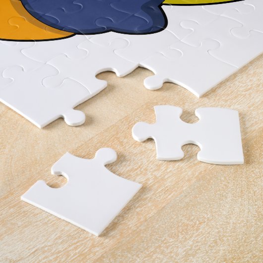 Puzzle Pingouin avec crème glacée (Côté)