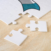 Puzzle Pingouin avec Écharpe (Côté)