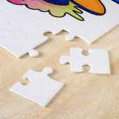 Puzzle Pingouin comme pilote avec avion (Côté)