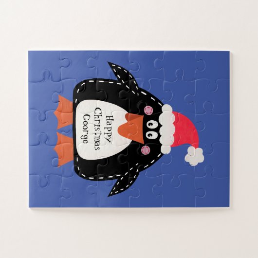 Puzzle Pingouin de Noël (Horizontal)