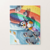 Puzzle Pingouin joue sur une diapositive (Vertical)