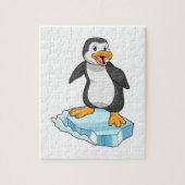 Puzzle Pingouin sur glace floc (Vertical)