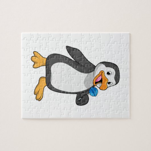 Puzzle Pingouin with Lollipop (Horizontal)