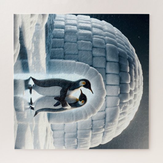 Puzzle Pingouins Dansant Lente Par Igloo (Horizontal)
