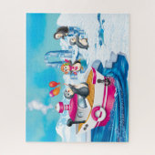 Puzzle pingouins en Antarctique (Vertical)