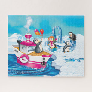 Puzzle pingouins en Antarctique
