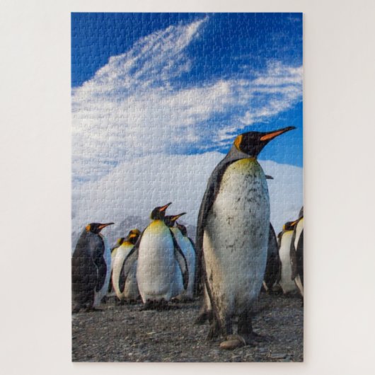 Puzzle Pingouins Marching Ciel bleu (Vertical)