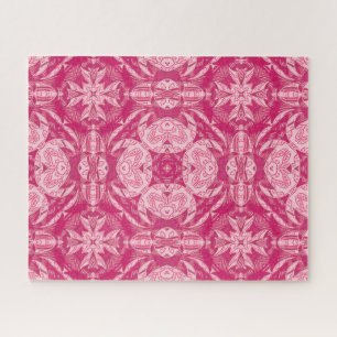 Puzzle Pink Abstrait doux Motif Mandala