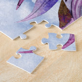 Puzzle Pink And Amethyst Unicorne Mère et enfant (Côté)