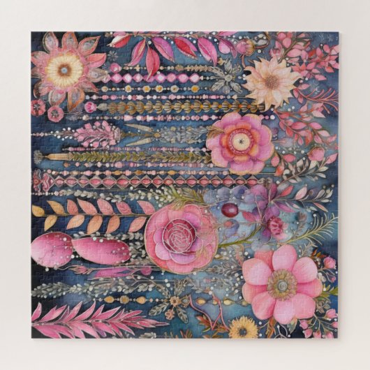 Puzzle Pink Boho (Horizontal)