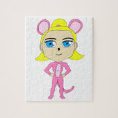 Puzzle pink catgirl     (Vertical)